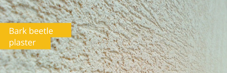 Decorative bark beetle plaster
