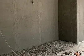 ЖК Символ. Штукатурка стен  и потолков в МОП.