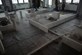 Звукоизоляция пола, возведение перегородок. ЖК «ДОМ СЕРЕБРЯНЫЙ БОР»
