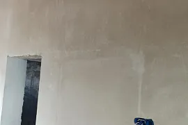 Штукатурка стен коттеджа в Истринском районе.