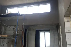 Штукатурка стен коттеджа в КП Пчелка