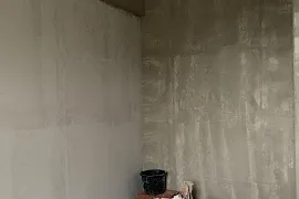 Механизированная штукатурка стен в квартире. г.Москва