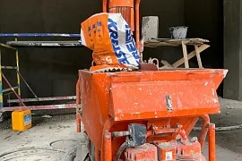 ЖК Символ. Штукатурка стен  и потолков в МОП.
