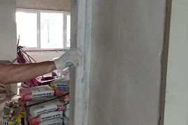 Штукатурка стен коттеджа в Истринском районе.