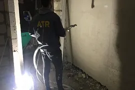 Механизированная штукатурка стен в квартире. г.Москва