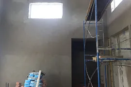Штукатурка стен коттеджа в КП Пчелка
