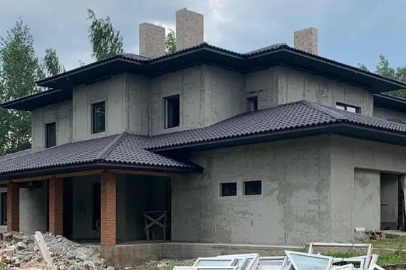 Штукатурка фасада и внутренних стен.д.Власово