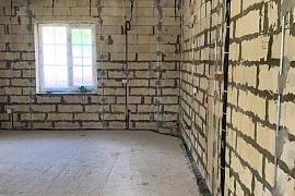 Штукатурка стен коттеджа в Петрухино