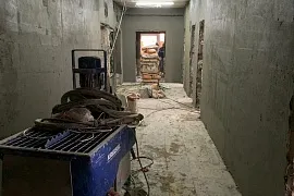 Штукатурка стен больницы C.С.Юдина в г.Москва.