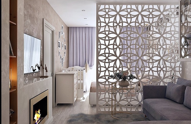 Selection of decorative partitions for a single room