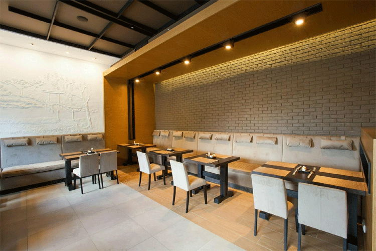A modern look at the decoration of the restaurant