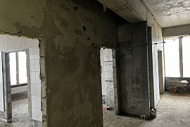 Штукатурка стен пожарного депо в Москве