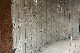 Штукатурка стен Коттеджа в Ромашково