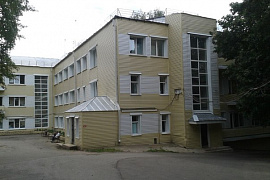 Plaster walls in a hospital in Zvenigorod.