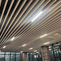 Slatted aluminum ceiling