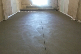 Semi-dry floor screed. Warehouse. Warsaw 25.
