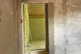 Штукатурка стен коттеджа в СНТ Дубрава